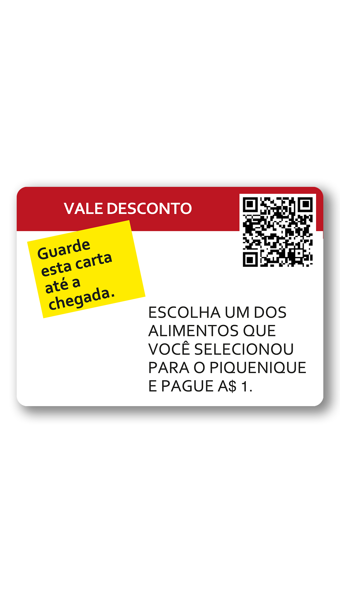 dinheiro desconto. Você guardar carta até a chegada final. Então, quando todas as pessoas terminarem o jogo, você escolher um produto pagar 1 dinheiro.