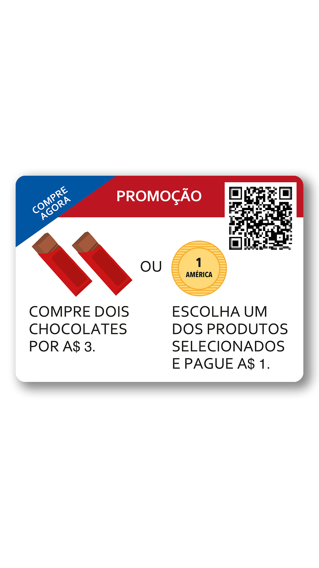 Dinheiro promoção. Comprar agora. Compre 2 chocolates pagar 3 dinheiros ou você escolher um produto e pagar dinheiro um.