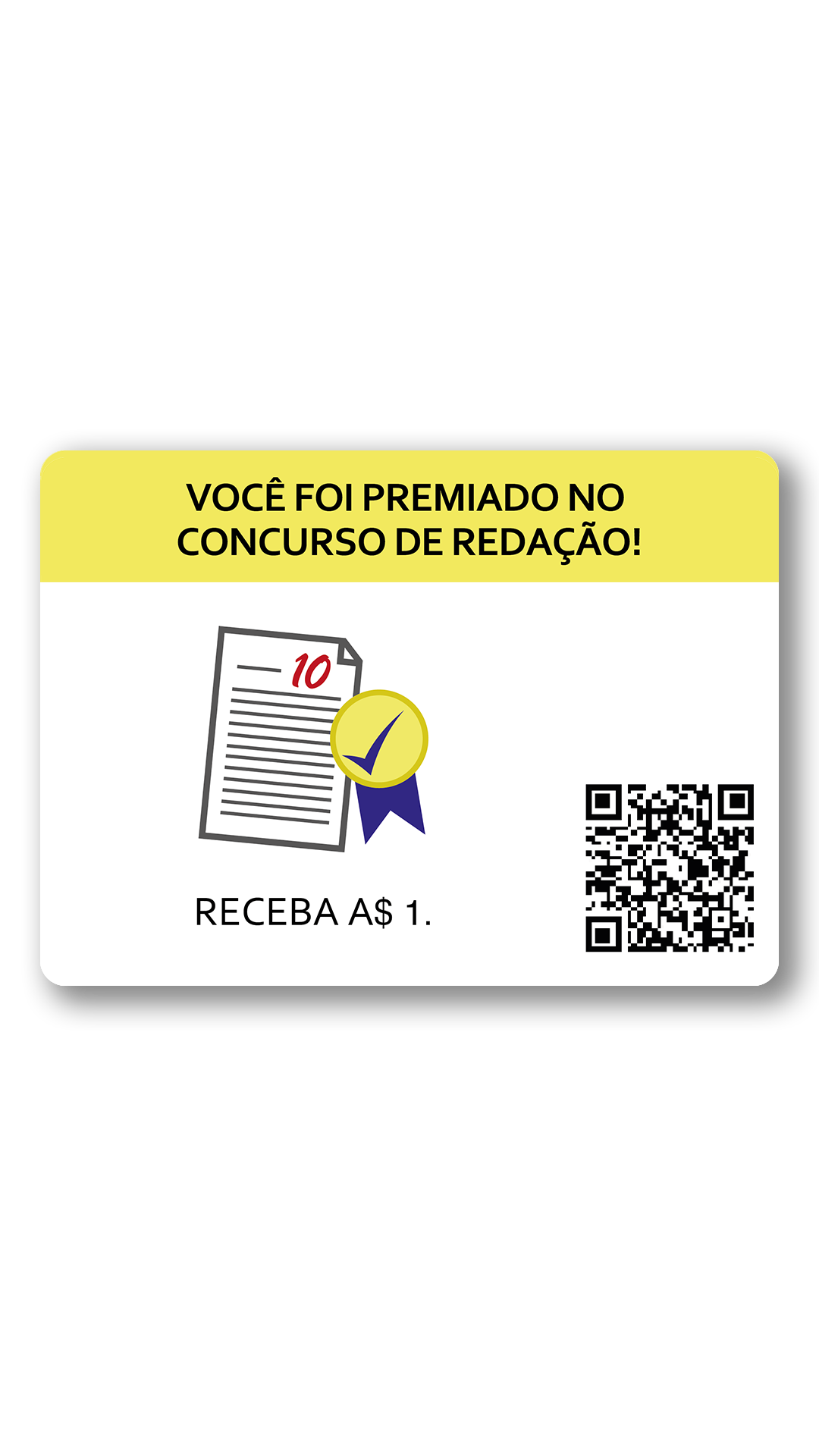 concurso redação você vencer. ganhar dinheiro 1.